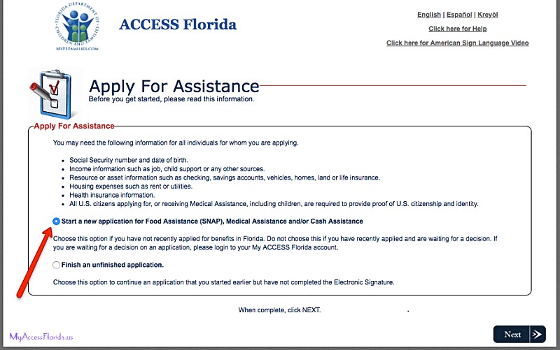 MyAccessFlorida Login Account for